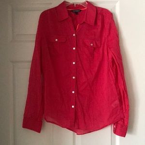 Express button down blouse